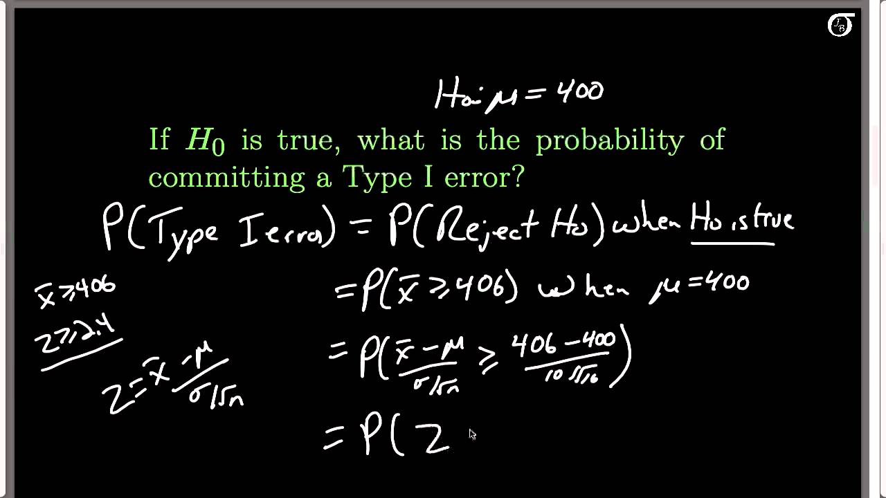 how to calculate standard error for hypothesis testing
